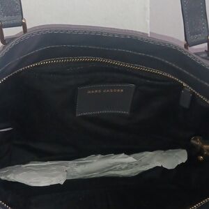 Marc Jacobs Plum Leather Shoulder Bag with Gold Hardware